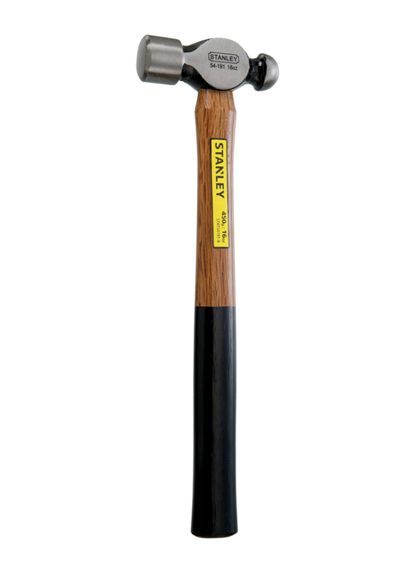 

Stanley 16oz Wood Handle Ball Pein Hammer, STHT54191-8, Brown/Black