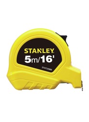 Stanley 5 Meter x 19mm Short Tape, Black/Yellow