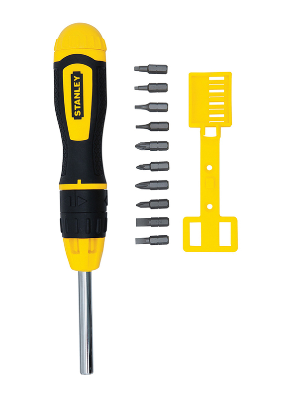 

Stanley 10-Piece Ratcheting Multi-Bit with Screwdriver Set, STHT68010-8, Multicolour