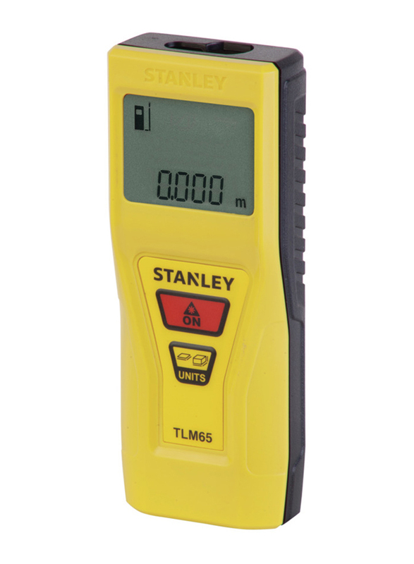 

Stanley TLM 65 - 20M Distance Measuring Laser, STHT1-77032, Yellow/Black