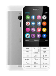 Nokia 230 16MB Silver, 16MB RAM, 2G, Dual Sim Normal Mobile Phone