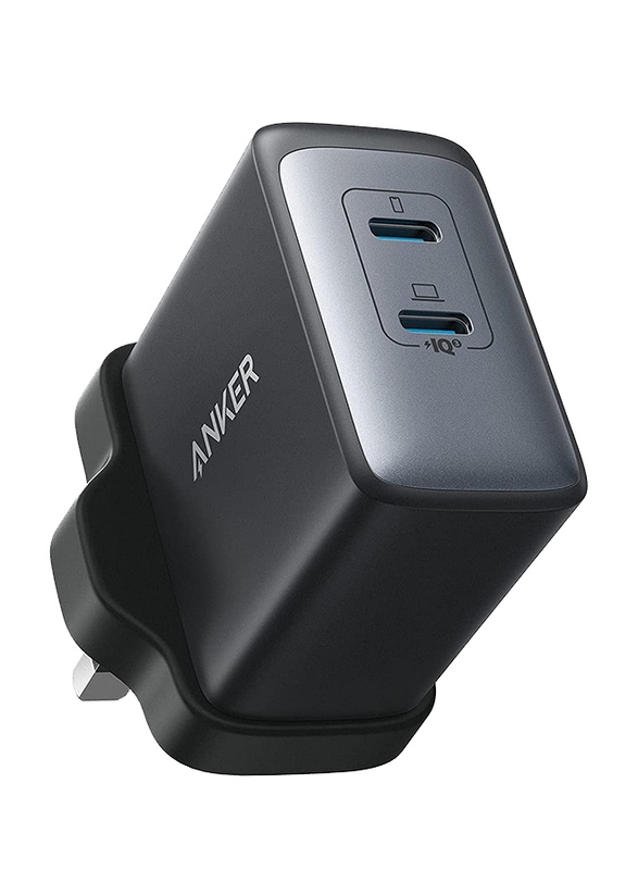 

Anker Nano II Charger Plug Wall Charger, 65W, Dual USB Type-C Ports, Black