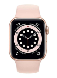 Apple Watch Series 6 - 40mm Smartwatch, GPS, Gold Aluminum Case with Pink Sand Sport Band