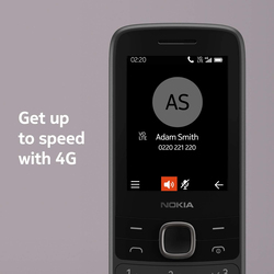 Nokia 225 64MB Black, 128MB RAM, 4G, Dual Sim, Normal Mobile Phone