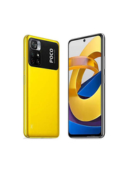 Xiaomi Poco M4 Pro 128GB Yellow, 6GB RAM, 5G, Dual Sim Smartphone, Middle East Version