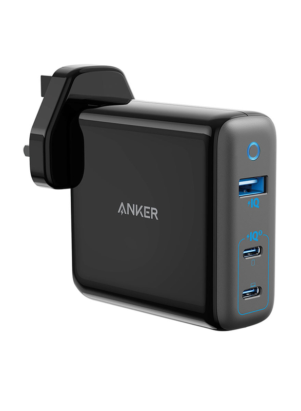 

Anker PowerPort III Elite Wall Charger, 65W, 2 x USB Type-C and 1 x USB A Ports, Black