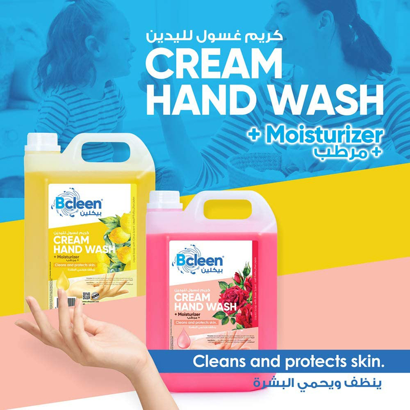 Bcleen Liquid Refill with Moisturizing Citrus Scent Hand Wash Soap, 5 Liter