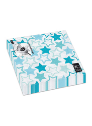 Fun Trendy 3-Ply Napkin, 33 x 33cm, Blue Stars, 20 Pieces