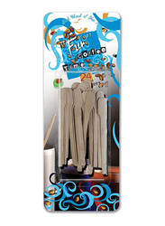 Fun 24-Piece 12cm Coffee Time Wooden Stirrers Set, Beige