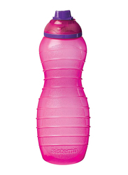 Sistema 700ml Twist 'N' Sip Plastic Davina Water Bottle, Pink
