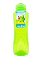Sistema 800ml Twist 'N' Sip Gripper Plastic Water Bottle, Green