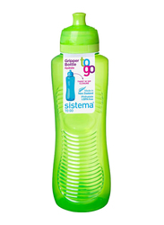Sistema 800ml Twist 'N' Sip Gripper Water Bottle, Green