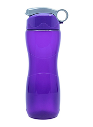 Sistema 645ml Hourglass Plastic Water Bottle, Purple