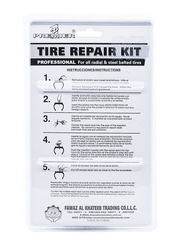 Homesmiths Tire Repair Tool Kit, Red/Grey
