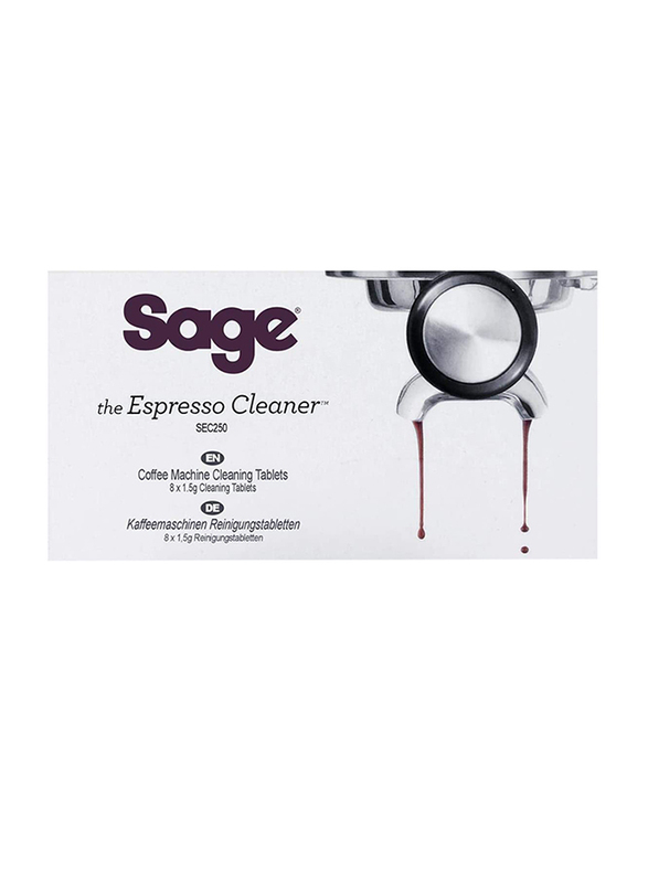 Sage Espresso Coffee Machine Cleaning Tablets, SEC250, 8 Pieces