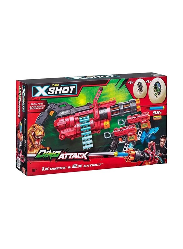 

Zuru 106-Piece X-Shot Dino Attack Dino Battle Pack with 1 x Omega, 2 x Extinct & 98 Bullets for Ages 8+