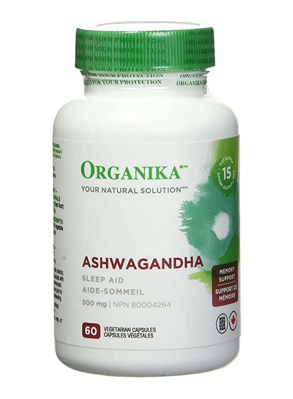 

Organika Ashwagandha Sleep Aid, 500mg, 60 Capsules
