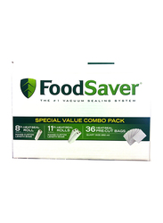 Food Saver Special Value Vacuum Seal Combo Pack, B005SIQKR6, Clear