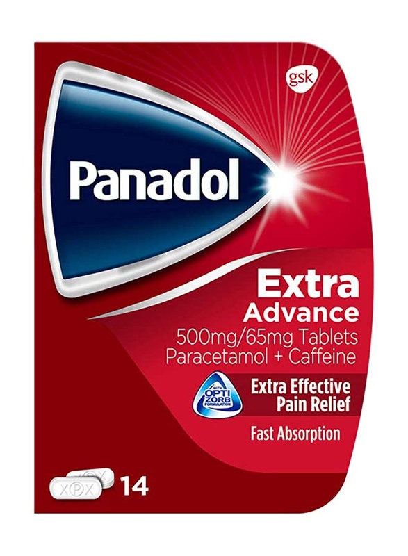 

Panadol Paracetamol Caffeine Pain Relief Tablets, 500mg/65mg, 14 Tablets