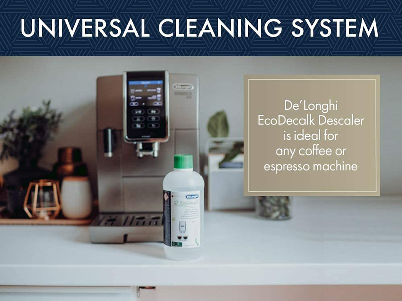 De'Longhi Natural Descaler for Coffee Machines, 500ml, White