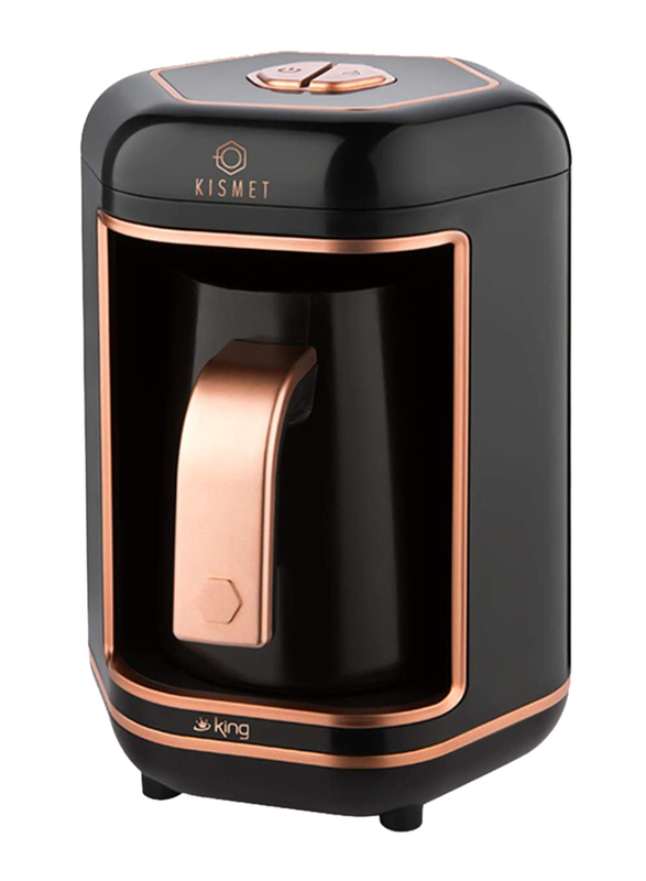 King Kismet Turkish Automatic Coffee Machine, 550W, K605, Black/Rose Gold