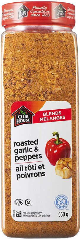 

Club House Roasted Garlic and Red Pepper Seasoning, 660g