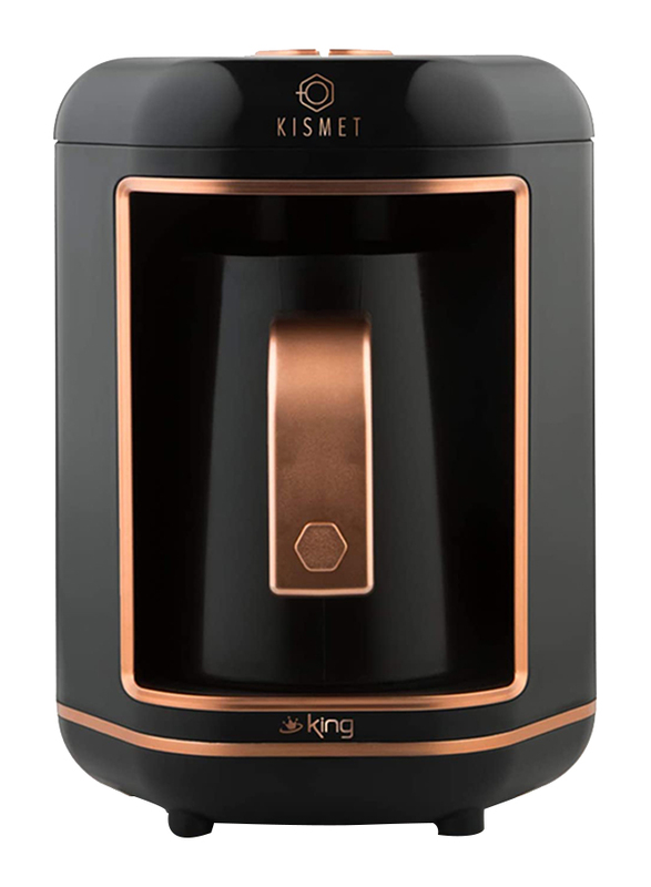 King Kismet Turkish Automatic Coffee Machine, 550W, K605, Black/Rose Gold