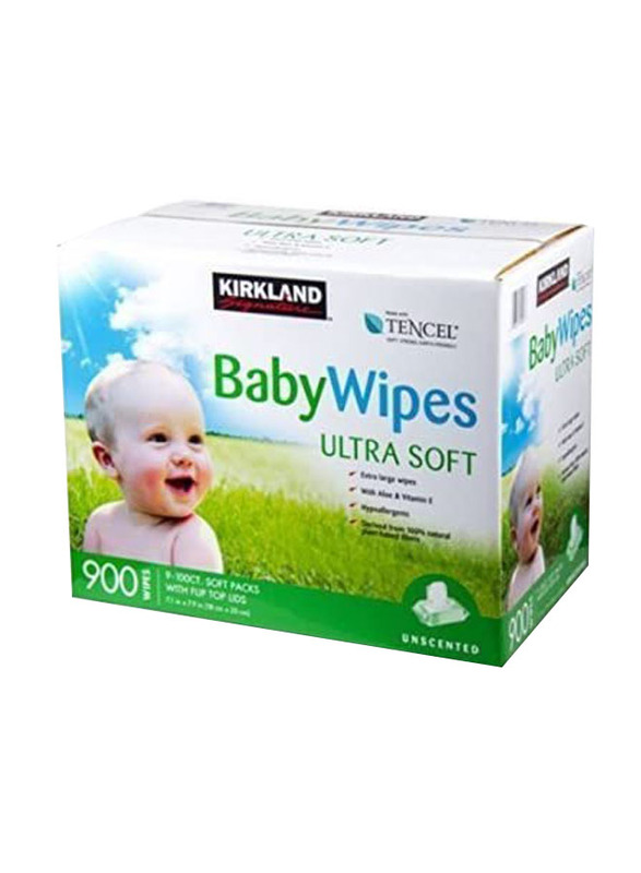 

Kirkland Signature 900 Wipes for Babies, White