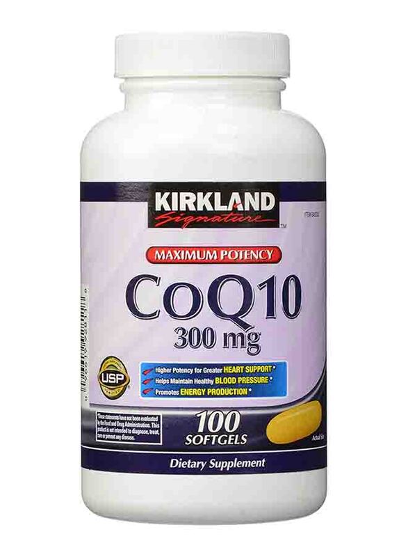 Kirkland Signature Maximum Potency CoQ10 Dietary Supplements, 300mg, 100 Softgels