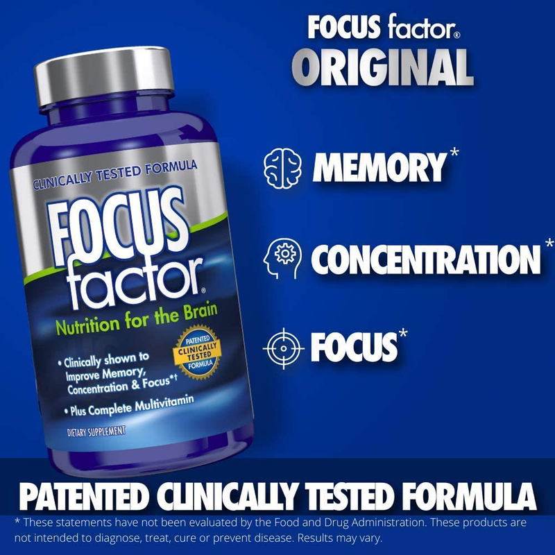 Focus Factor Nutrition Brain Booster Supplement, 150 Tablets