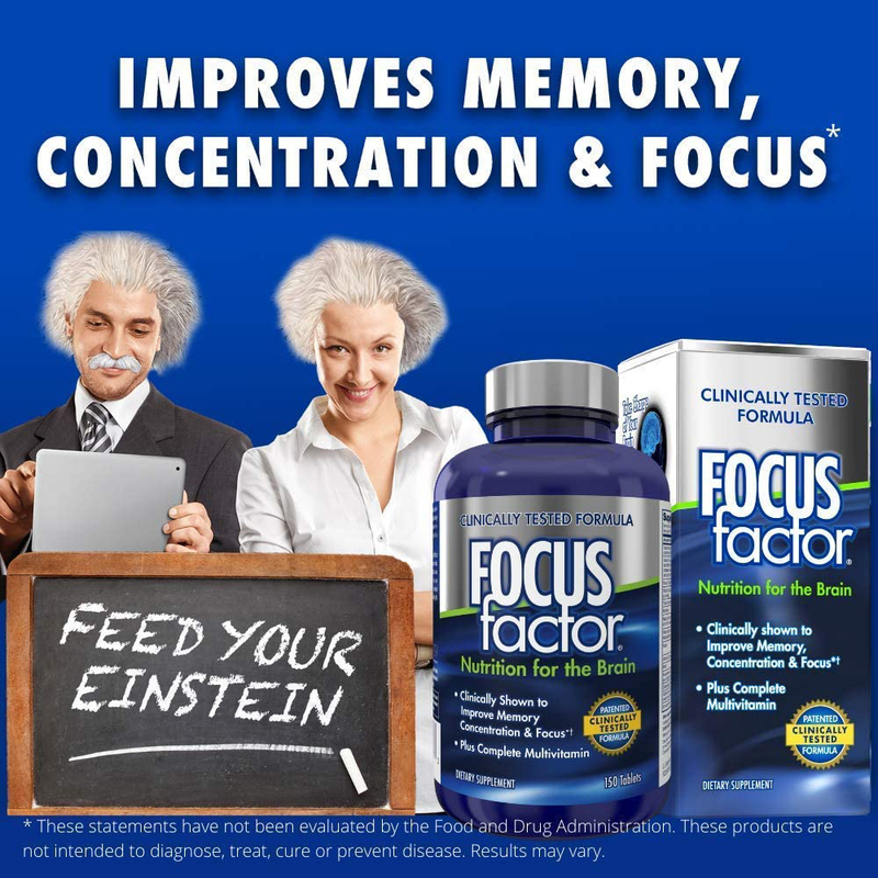 Focus Factor Nutrition Brain Booster Supplement, 150 Tablets