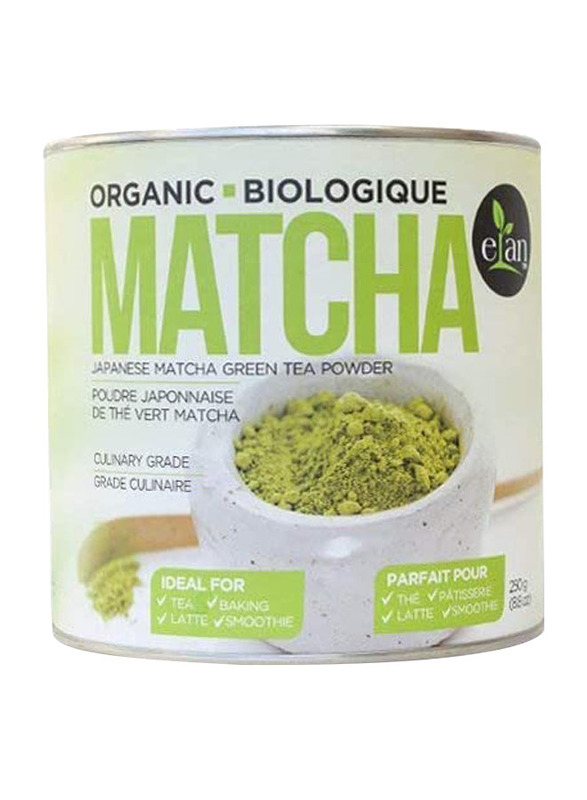 Elan Matcha Organic Japanese Green Tea Powder, 250g