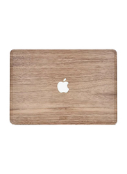 WoodWe Wood Veneer Laptop Skin for Apple MacBook Pro 15 Inch with Touch ID, Walnut Light Brown