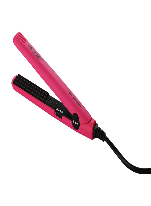 

Ikonic Mini Hair Crimper, with Ceramic Plate, Pink