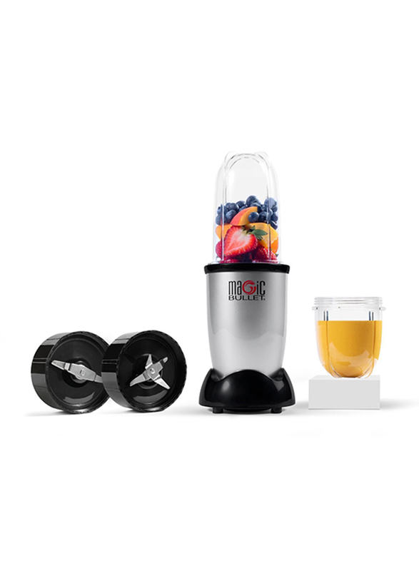 Nutribullet Magic Bullet 6-Piece 600ml Electric Stainless Steel/Plastic Blender Set, 400W, MB4-0612, Silver/Black