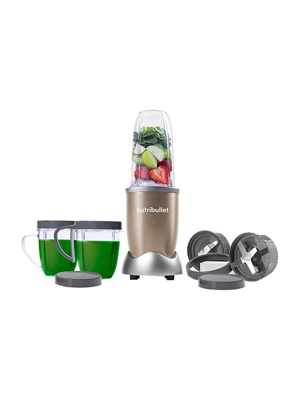 Nutribullet Pro Series 12-Piece 900ml Electric Stainless Steel/Plastic Blender Set, 900W, NB9-1212, Copper/Clear