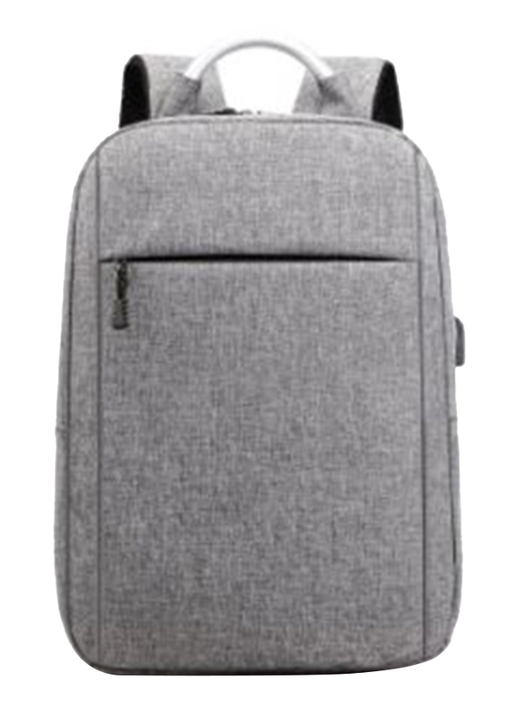 V-Walk Anti-Theft Notebook Backpack Laptop School Bag with USB Charging Port, Grey
