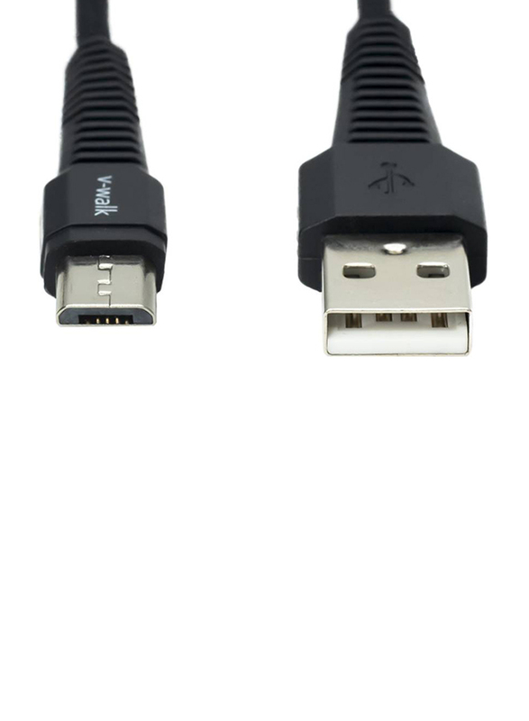 V-Walk 1-Meter Micro-B USB Charging Cable, Fast charging USB Type A Male to Micro-B USB for Micro-B USB Devices, Black
