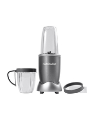 Nutribullet 6-Piece 680ml Electric Stainless Steel/Plastic Blender Set, 600W, NBR-0612, Grey/Clear