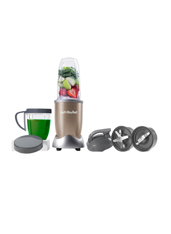 Nutribullet Pro Series 10-Piece 900ml Electric Stainless Steel/Plastic Blender Set, 900W, NB9-1012, Copper/Clear