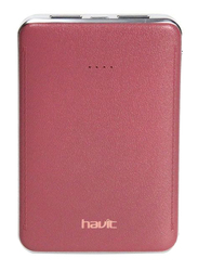 Havit 5000mAh Fast Charging Power Bank, with Micro-USB Input, PB-004X, Red/Brown