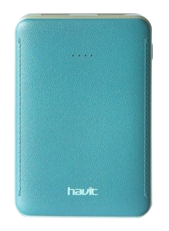 Havit 5000mAh Fast Charging Power Bank, with Micro-USB Input, PB-004X, Blue