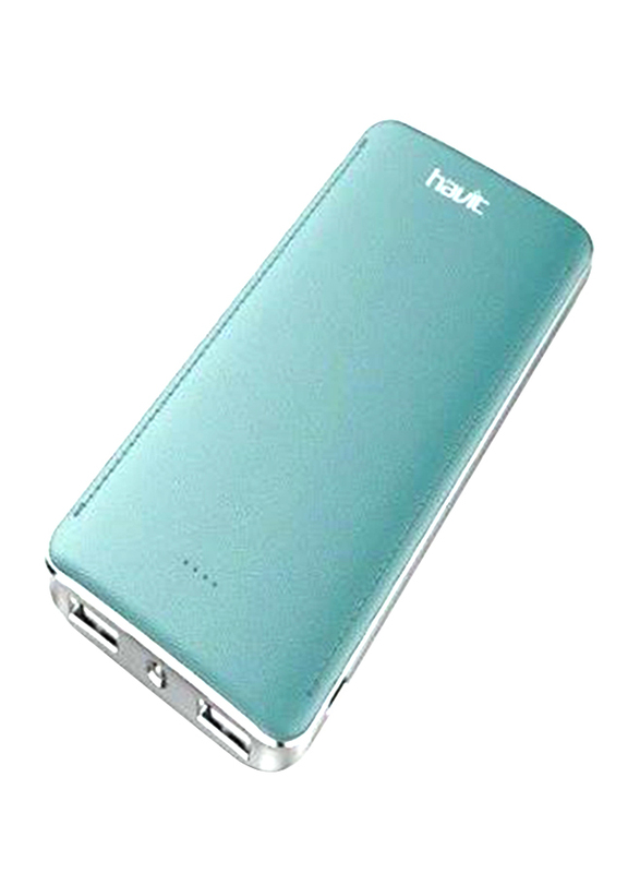 Havit 10000mAh Fast Charging Power Bank with USB-A Input, with LED Light, PB-005X, Blue