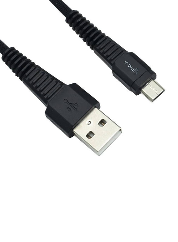 V-Walk 1-Meter Micro-B USB Charging Cable, Fast charging USB Type A Male to Micro-B USB for Micro-B USB Devices, Black