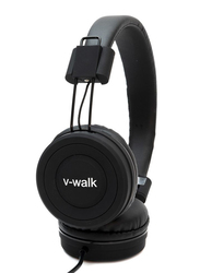 V-Walk Anti-Theft Backpack Laptop Bag with USB Charging Port/HT-K3 5000mAH Power Bank/VWH-02 Wired Headphone, Black/Grey