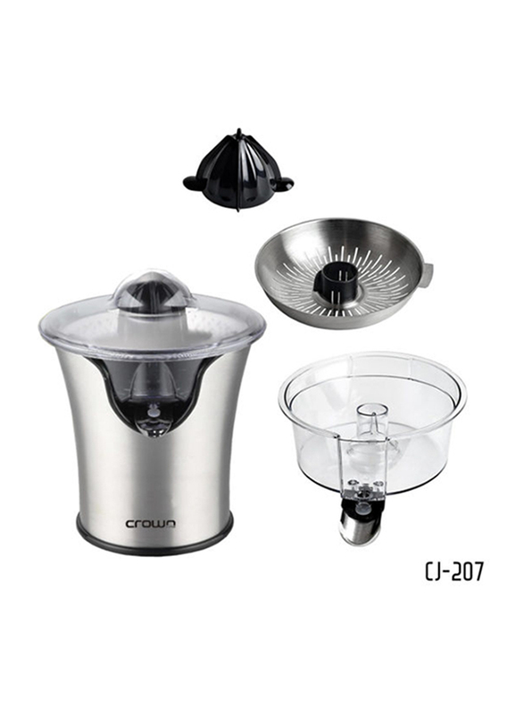 Crownline Stainless Steel Citrus Juicer, 85W, CJ-207, Silver