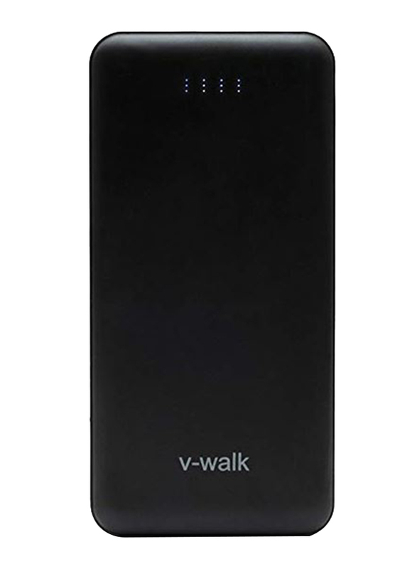 V-Walk Anti-Theft Backpack Laptop Bag with USB Charging Port/HT-A10 10000mAH Power Bank/Gimbal L08 Handheld Wireless Selfie Stick, Black/Grey