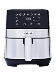 Nutri Cook Rapid 3.6L Electric Stainless Steel Air Fryer, 1500W, NC-RAF36, Silver/Black