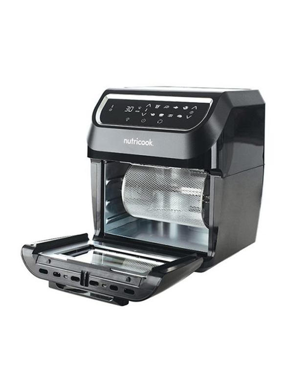 Nutri Cook 12L Electric Stainless Steel Air Fryer Oven, 1800W, NC-AFO12, Black
