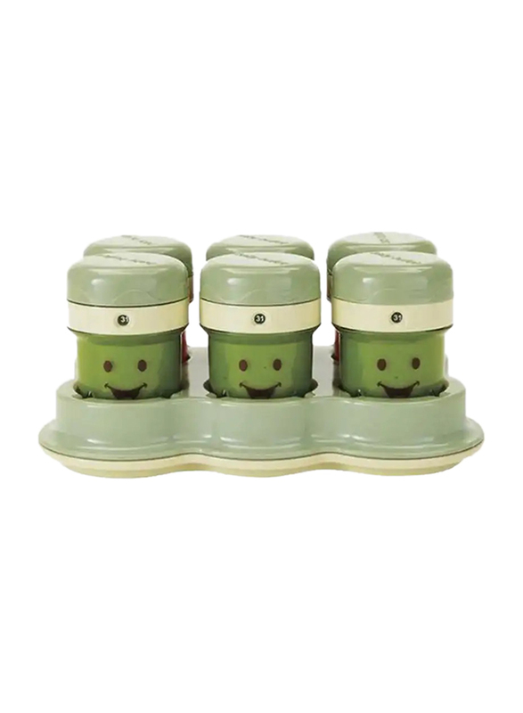 Nutribullet Baby Bullet 22-Piece 950ml Electric Plastic/Silicone Blender Set, 200W, BBR-2212M, Green/Cream